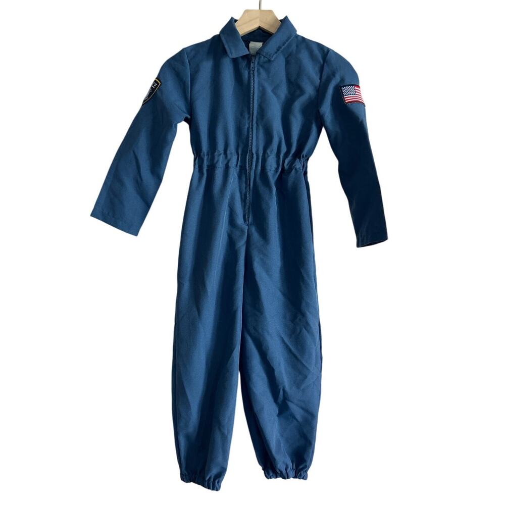 Kids Police Uniform Cop Halloween Costume Youth 5-6 Blue